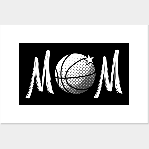 Basketball Mom MVPs - Funny & Cool Gift for Mothers, Friends, and Girlfriends - Cute & Loving Sports Mom Apparel for Women Wall Art by Satrok